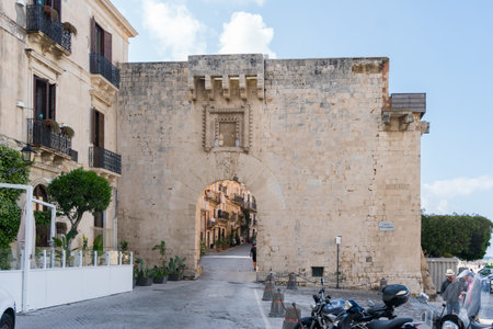 Syracuse, Italy-May 9, 2022:View of the city of Syracuse during a sunny dayのeditorial素材