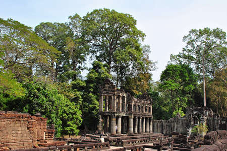 preah khan templeの写真素材
