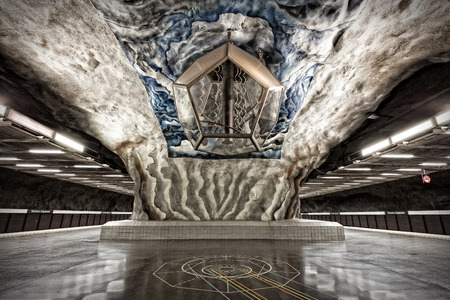 Stockholm Metro - Tekniska Hogskolanのeditorial素材