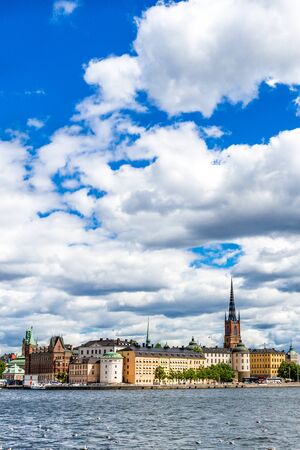 Stockholm City during the summer - Riddarholmenの写真素材