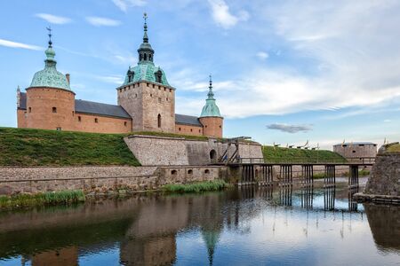 Kalmar Castle with reflection, Sweden