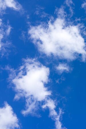 Clean sky and beautiful spring clouds. Taken at Stockholm City. Image for Backgroud.の写真素材