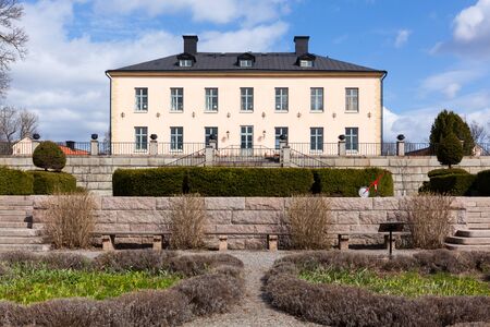 View of Hasselby Castle, lacated in the Hasselby gard in the west of Stockholm region.のeditorial素材