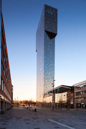 Stockholm, Sweden - April 24, 2016 : Victoria Tower located in Kista IT Area, called the Silicon Valley of Sweden. There are commercial ventures in the eastern part of Kista, mostly with telecommunication and IT industry including Ericsson.のeditorial素材