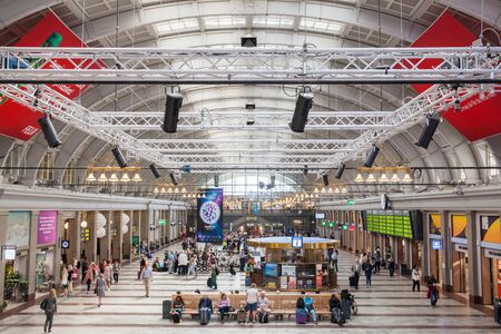 Stockholm, Sweden - May 10, 2016 : Internal view of Stockholm Central Station.のeditorial素材