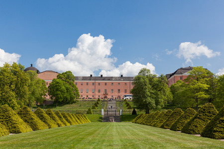 Uppsala, Sweden - May 20, 2016 : View of the Uppsala Castle from the botanic garden of uppsala.のeditorial素材