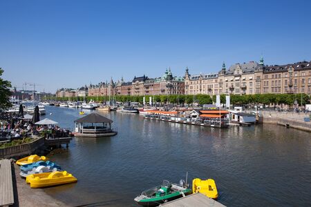 Stockholm, Sweden - May 31, 2016 : Waterfront view of Stockholm City on a sunny spring day.のeditorial素材