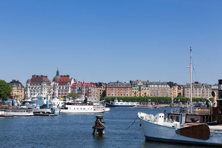 Stockholm, Sweden - May 31, 2016 : Waterfront view of Stockholm City on a sunny spring day.のeditorial素材