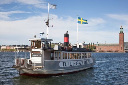 Stockholm, Sweden - Sep 6, 2016 : View of Steamboat in Stockholm, which serves local traffic as well as tours to nearby archipelago.のeditorial素材