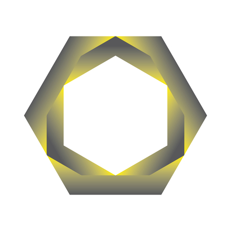 Hexagon shape  iconのイラスト素材