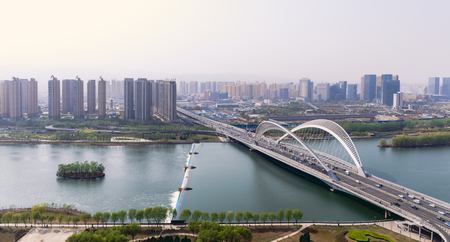 Panoramic view of South Central Ring Bridgeのeditorial素材