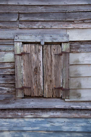 Old Wooden Shutters in an Ancient Florida Building.