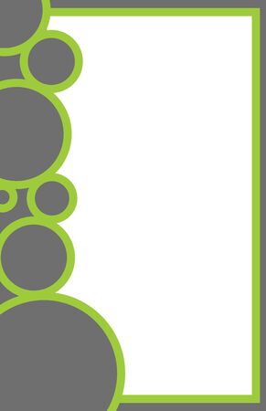 A green and grey design for an 11x17 sized stationary template.のイラスト素材