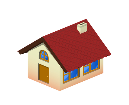 Isometric home icon with tilingのイラスト素材