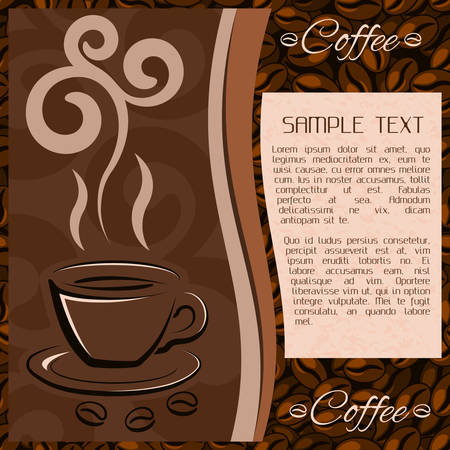 Coffee background with area for textのイラスト素材