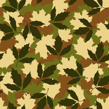Foliage camouflage seamless patternのイラスト素材
