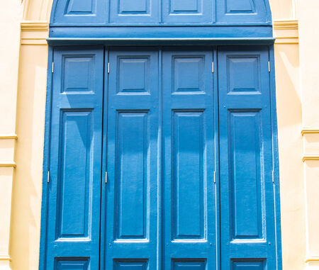 The wood of the building windowの写真素材