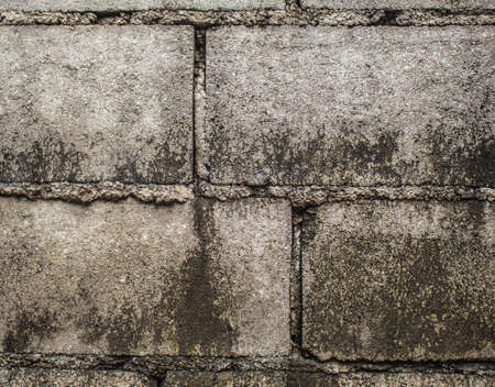 The surface profile of the old brick walls.の写真素材
