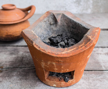 Traditional clay oven for cooking.の写真素材