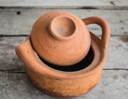 Clay pot pottery of Thailandの写真素材