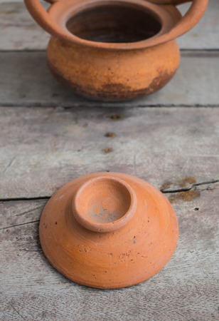 Close the lid for a clay potの写真素材