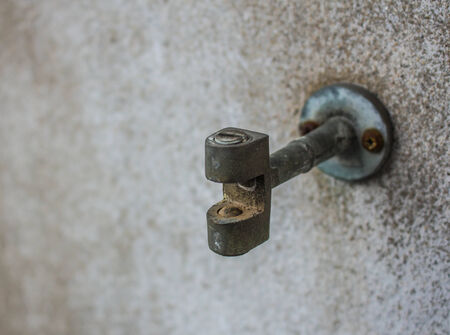 Steel for mounting the door to knockの写真素材