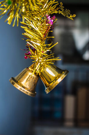 Bell hanging ornament the holiday season.の写真素材