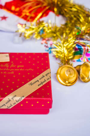 Red gift box for someone specialの写真素材