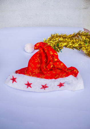 Red hat of Santa Claus.の写真素材