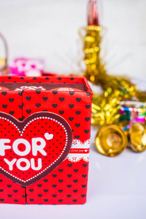 Gift box for the holiday season.の写真素材