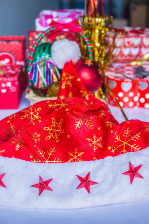 Hat of Santa Claus and  Christmas Festival.の写真素材