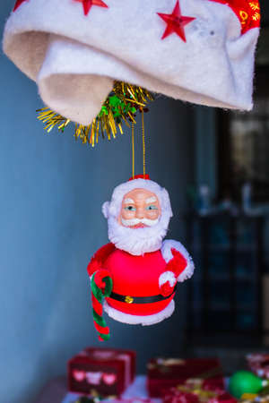 Doll Santa Claus at the shrineの写真素材