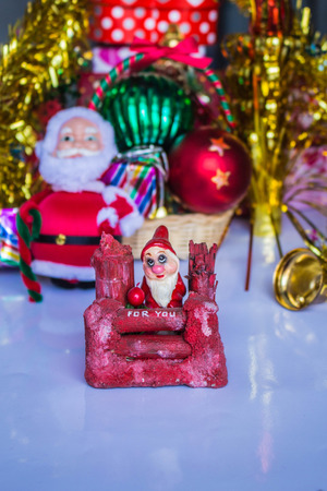 Santa Claus will bring happiness in the Christmasの写真素材