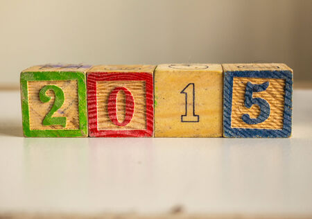 Symbol of New Year 2015の写真素材