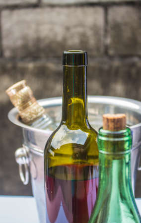 beverages prepared at the table.の写真素材