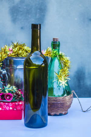 Wine and gifts on the party seasonの写真素材