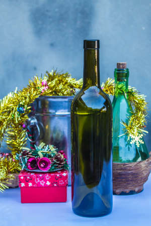 Wine and gifts on  party seasonの写真素材