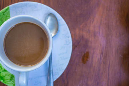 Hot coffee for a coffee breakの写真素材