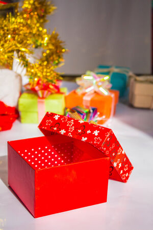 gift box with the lid onの写真素材