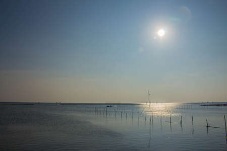 Sun light and the sea.の写真素材