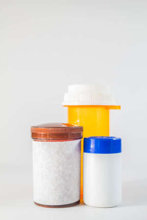 Dose bottle on the floorの写真素材