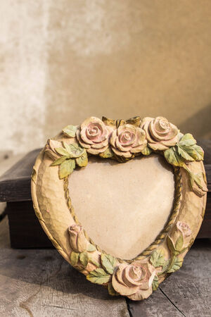 Picture frames on the table.の写真素材