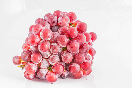 grapes on a white background.の写真素材
