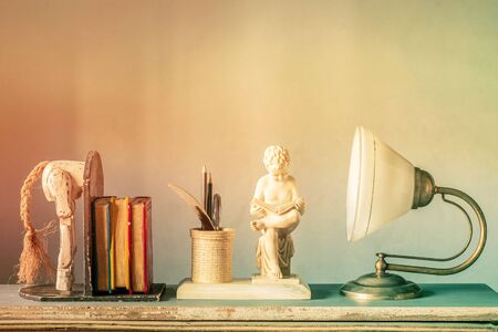 Statues and ornaments of old.の写真素材