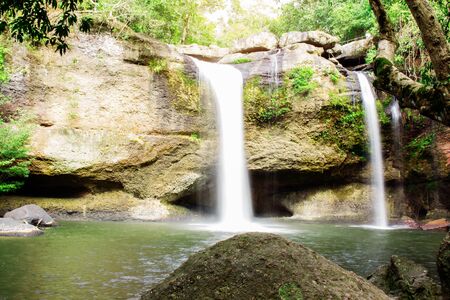 Mountain waterfall with the nature.の写真素材
