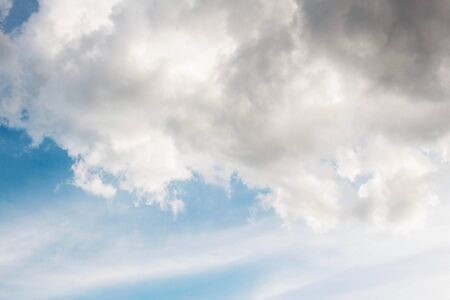 White clouds on the sky at daylight.の写真素材