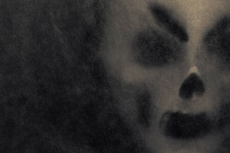 Ghost mask with black and white of art.の写真素材