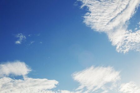 Blue sky and clouds with the beauty of nature.の写真素材