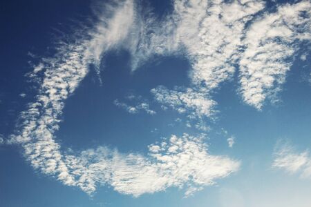 Clouds with beautiful shapes on the sky.の写真素材