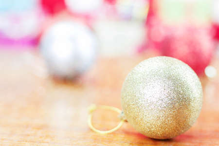 Ball with colorful variety of decorations in the Christmas day.の写真素材
